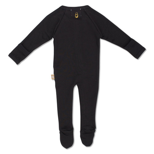 Babyushka Organic Long Sleeve ZipJump suit Black