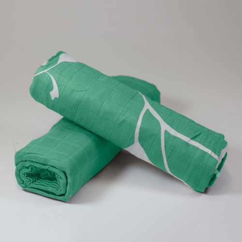 Wattle Mint Baby Muslin wrap 2 Pack