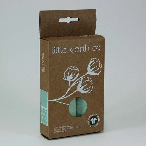 Wattle Mint Baby Muslin wrap 2 Pack Wattle Mint Baby Muslin wrap 2 Pack