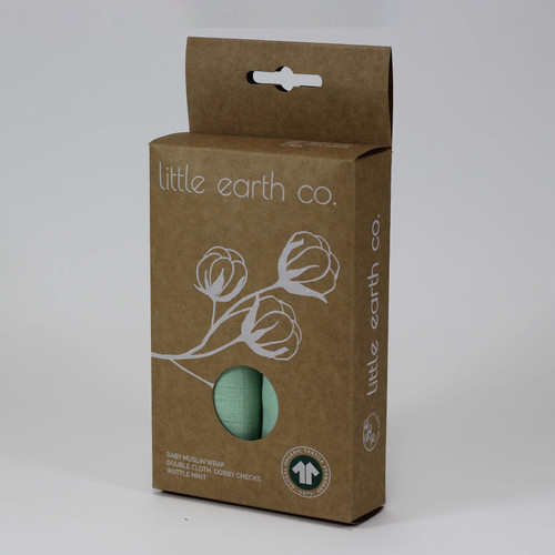 Wattle Mint Baby Muslin wrap 2 Pack Wattle Mint Baby Muslin wrap 2 Pack
