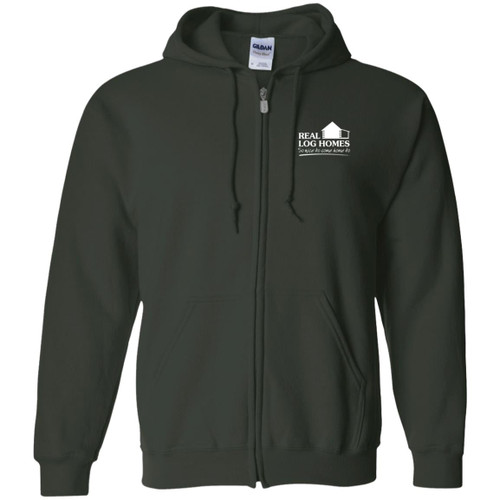 Real Log Homes Zip-Up Hooded Sweatshirt