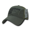 A05 - Freedom Isn't Free Cap Relaxed Trucker Olive
