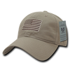 A03 - Tactical Operator Cap - Subdued US Flag - Khaki - Relaxed