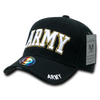 S001 - Military Cap - U.S. Army Text - Black