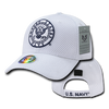 S002 - Air Mesh Military Cap - U.S. Navy - White