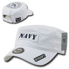 S88 - U.S. Navy Cap Vintage Military Style Reversible Logo White