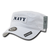 S88 - U.S. Navy Cap Vintage Military Style Reversible Logo White