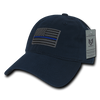 A03 - Police Cap - Thin Blue Line - Relaxed Cotton - Dark Blue