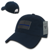 A03 - Police Cap - Thin Blue Line - Relaxed Cotton - Dark Blue