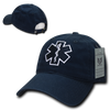 S78 - First Responders Cap - EMT - EMS Star of Life - Relaxed - Blue