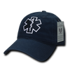 S78 - First Responders Cap - EMT - EMS Star of Life - Relaxed - Blue