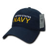 S78 - Military Hat - U.S. Navy Cap - Relaxed Cotton - Navy Blue