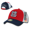 S010 - Military Hat - US Coast Guard Cap - Mesh Cotton - Red/Blue