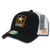 S010 - Military Hat - US Army Cap - Mesh Cotton - Black/Gold