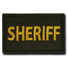 T91 - Tactical Patch - Sheriff - Velcro Canvas (3"x2") - Olive