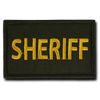 T91 - Tactical Patch - Sheriff - Velcro Canvas (3"x2") - Olive