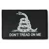 T90 - Tactical Patch - Don't Tread On Me  - Rubber (3"x2") - Black