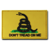 T90 - Tactical Patch - Don't Tread On Me  - Rubber (3"x2") - Gold