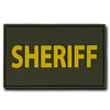 T90 - Tactical Patch - Sheriff - Rubber (3"x2") - Olive Drab