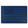 T90 - Tactical Patch - USA Flag - Rubber (3"x2") - Subdued Blue