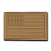 T90 - Tactical Patch - USA Flag - Rubber (3"x2") - Coyote