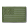 T90 - Tactical Patch - USA Flag - Rubber (3"x2") - Olive