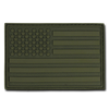 T90 - Tactical Patch - USA Flag - Rubber (3"x2") - Subdued Olive