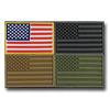 T96 - Tactical Mini Patches - USA Flag - 4-Pack