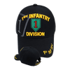 1st Infantry Division Cap - Big Red One - Black
