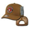 S77 - U.S. Marine Corps Cap - Back to Basics - Trucker Mesh - Coyote