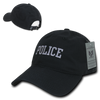 S74 - Police Cap - Relaxed Ripstop Cotton - Black