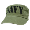 5805 - U.S. Navy Patrol Cap - Flat Top Vintage - Cotton - OD Green