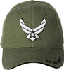 U.S. Air Force Cap - Wings Logo - Cotton - OD Green