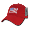 A03 - USA Flag Cap - Relaxed Fit - Cotton - Red