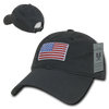 A03 - USA Flag Cap - Relaxed Fit - Cotton - Dark Grey