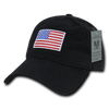 A03 - USA Flag Cap - Relaxed Fit - Cotton - Black