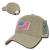 A03 - USA Flag Cap - Relaxed Fit - Cotton - Khaki