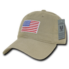 A03 - USA Flag Cap - Relaxed Fit - Cotton - Khaki