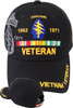 Vietnam Veteran Special Forces Airborne Shadow Cap - Black