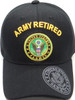U.S. Army Retired Cap - Black