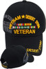 Vietnam Desert Storm Shadow Veteran Cap with Ribbons - Black