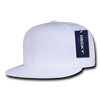 7-Panel Cotton Snapback Cap - White