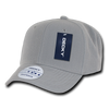 Acrylic Curved Bill Baseball Cap - Light Grey