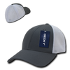Air Mesh Flex Baseball Cap - Charcoal/White
