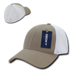 Air Mesh Flex Baseball Cap - Khaki/White