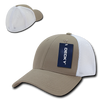 Air Mesh Flex Baseball Cap - Khaki/White