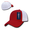 Air Mesh Flex Baseball Cap - Red/White