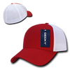 Air Mesh Flex Baseball Cap - Red/White