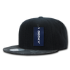 Camo Bill Snapback Cap - Navy Blue Digital Camouflage