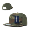 Camo Cotton Snapback Cap - Woodland Camouflage/Woodland Camouflage/Olive